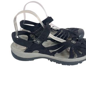 KEEN Black Waterproof Shoe Strappy Closed Toe Sandal Size 10